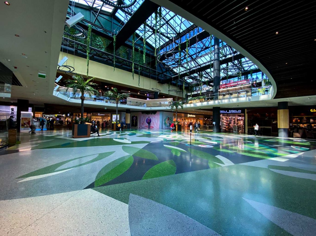 shopping centre terrazzo floors