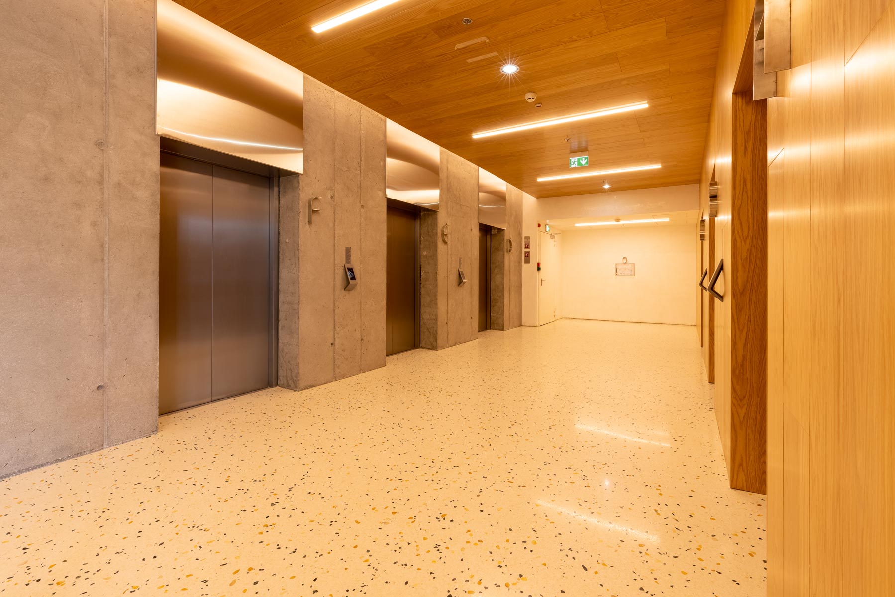 lobby lift terrazzo flooring