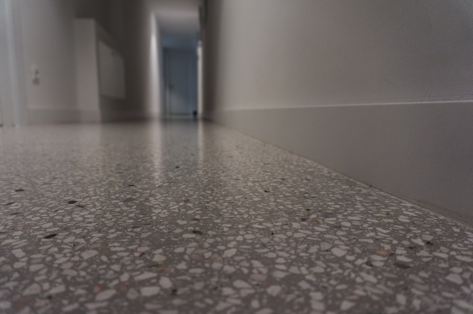 terrazzo floor hallway